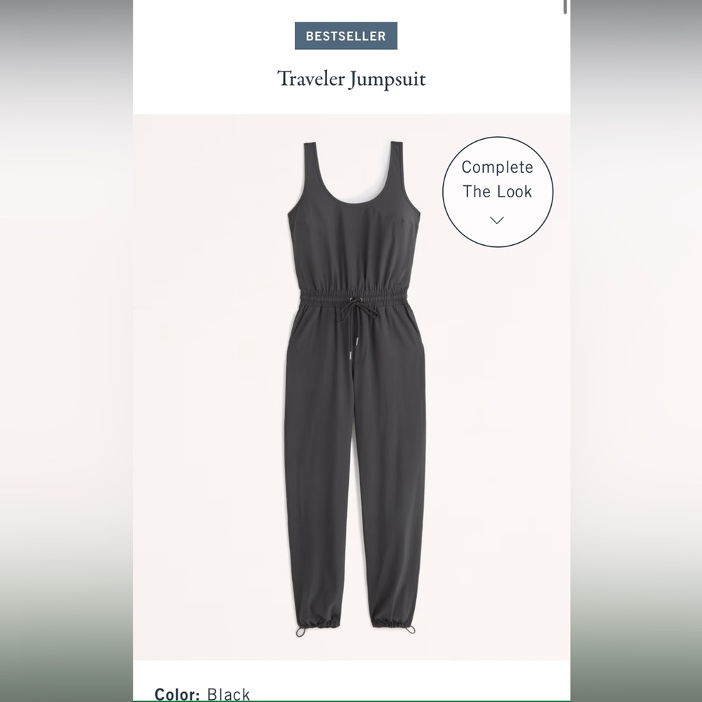 Abercrombie Traveler Jumpsuit - Black